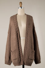 Load image into Gallery viewer, Chenille Cable Cardigan