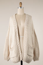Load image into Gallery viewer, Chenille Cable Cardigan