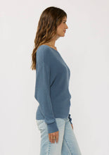 Load image into Gallery viewer, Long Sleeve Waffle Knit Pullover Sweater