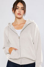 Load image into Gallery viewer, Oversized Zip-Up Fleece-Lined Hoodie