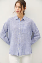 Load image into Gallery viewer, Pinstripe Button-Down Top
