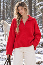 Load image into Gallery viewer, Polo Collar Soft Sweater
