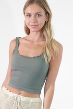Load image into Gallery viewer, Lettuce Edge Crop Top
