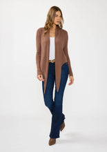 Load image into Gallery viewer, Waffle Knit Long Sleeve Tie Front Cardigan
