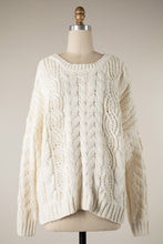 Load image into Gallery viewer, Miracle Classic Cable Knit Sweater
