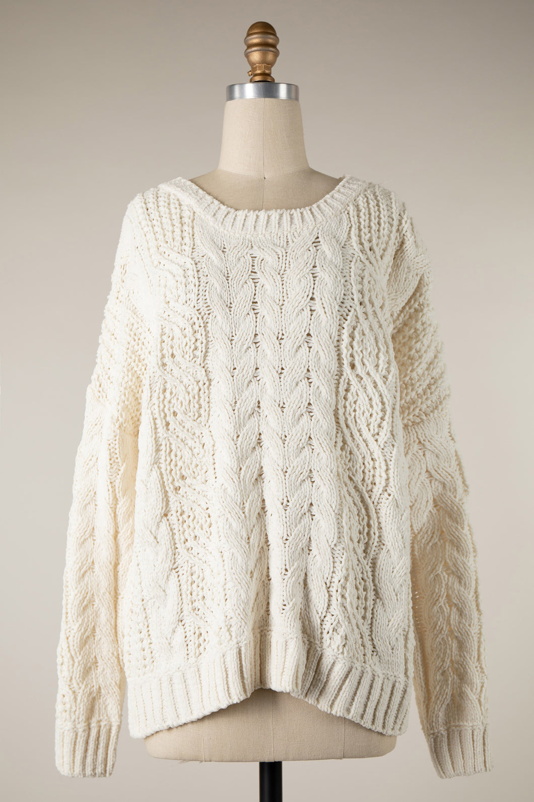 Miracle Classic Cable Knit Sweater