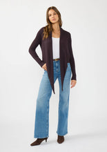 Load image into Gallery viewer, Waffle Knit Long Sleeve Tie Front Cardigan
