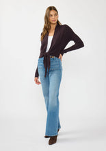 Load image into Gallery viewer, Waffle Knit Long Sleeve Tie Front Cardigan
