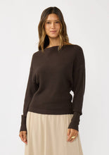 Load image into Gallery viewer, Long Sleeve Waffle Knit Pullover Sweater
