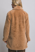 Load image into Gallery viewer, Light Brown Faux Fur Coat
