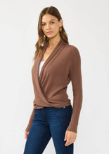 Load image into Gallery viewer, Waffle Knit Long Sleeve Tie Front Cardigan
