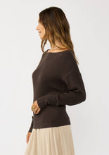 Load image into Gallery viewer, Long Sleeve Waffle Knit Pullover Sweater
