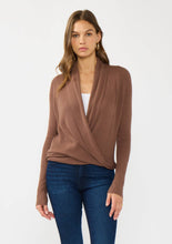 Load image into Gallery viewer, Waffle Knit Long Sleeve Tie Front Cardigan
