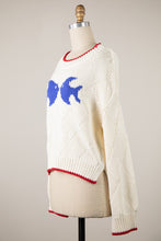 Load image into Gallery viewer, Twin Fish Sweater Top
