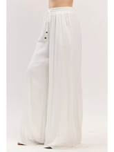 Load image into Gallery viewer, Solid Elastic Waistband Wide Leg Pants
