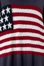 Load image into Gallery viewer, Flag Crochet Knit Sweater Top
