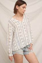 Load image into Gallery viewer, V-neck Button Down Long Sleeve Blouse
