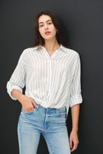 Load image into Gallery viewer, Striped Long Sleeve Shirt with Twist Bottom
