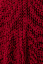 Load image into Gallery viewer, V-Neck Oversized Chenille Cable Knit Sweater
