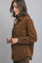 Load image into Gallery viewer, Corduroy Reversible Button Down Jacket
