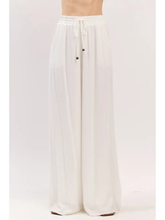 Load image into Gallery viewer, Solid Elastic Waistband Wide Leg Pants
