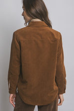 Load image into Gallery viewer, Corduroy Reversible Button Down Jacket
